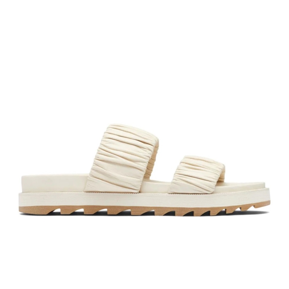 Women's Cream Slide Sandals